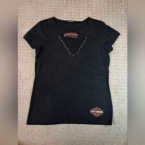 Harley-Davidson Women's Black Tee with Logo